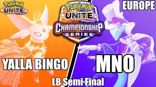 Yalla Bingo vs MNO - PUCS EU March LB Semi Final | Pokemon Unite