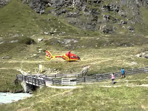 hubschraubereinsatz franz senn hütte 14.08.11