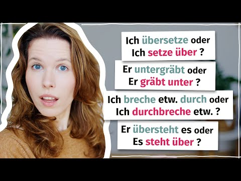 (Un)trennbare Verben für Profis (C1, C2)