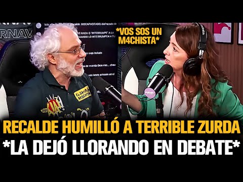 RECALDE HUMILLÓ A TERRIBLE ZURDA Y LA DEJÓ LLORANDO EN DEBATE POR MILEI
