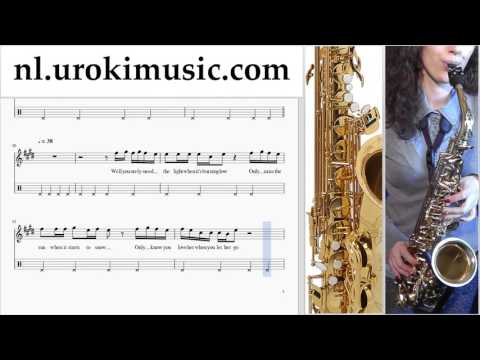 Altsaxofoon Leren Spelen Passenger Let Her Go Altsaxofoonles Deel#2 Studie Klasse Muzieknoten