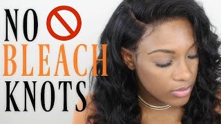 NO BLEACHED KNOTS | Slay your lace frontal without using bleach! Omgqueen