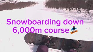 【6,000m下山コース！】舞子スノーリゾートの頂上からスキーセンターまで滑ってみた！
