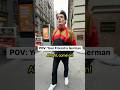 POV Jaywalking With A German
