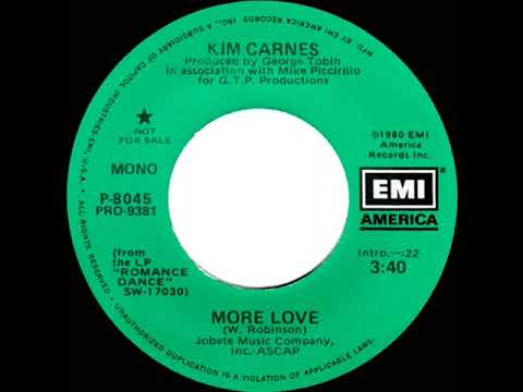 1980 Kim Carnes - More Love (mono radio promo 45)