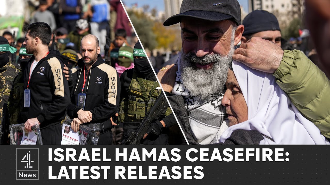 Israel releases 369 Palestinians as Hamas frees three more hostages