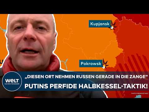 UKRAINE-KRIEG: "Diesen Ort nehmen die Russen gerade in die Zange!" Putins perfide Halbkessel-Taktik!