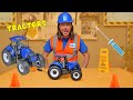 Tractor Toy for Kids | Handyman Hal uses Tractors