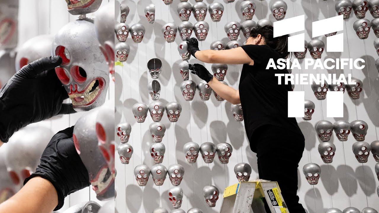 Time-lapse/ Watch us install the 4m high, 14m wide 'Cup of Life' for the Asia Pacific Triennial