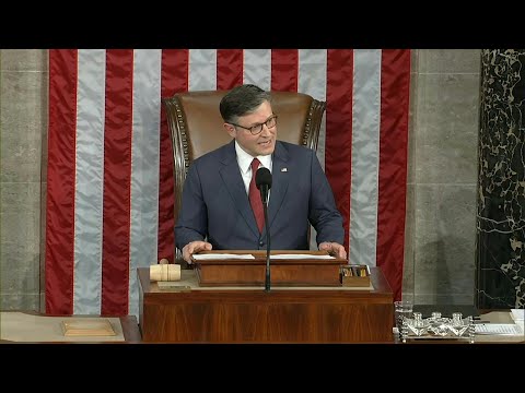 Video Thumbnail: US House Speaker Johnson vows 'drastic' cuts, 'power back to the people' | AFP