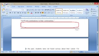Remove Extra Spacing Between & at the End of Each Page in MS Word