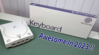 Sega Dreamcast Keyboard 2023 Gaming ..  That Is Freaking Awesome 😅