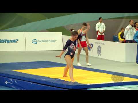 DELOGE Marie (FRA) - 2018 Trampoline Worlds, St. Petersburg (RUS) - Qualification Tumbling R2
