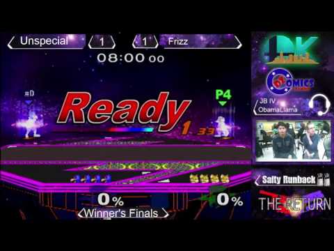 The Salty Runback Melee Singles WF: Unspecial (Falco) vs. Bobby Frizz (Fox)