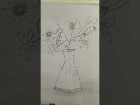 Drawing+Shading (Vase with Flowers)