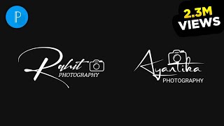 How to Make Stylish Signature Photography Logo  ho