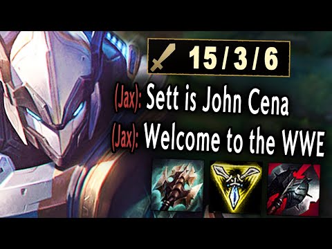 Sett the King of Fighters. The Top Laner designed for Aggression. FIGHT FIGHT FIGHT