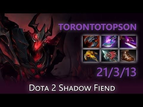 [Top 6 OpenDota Shadow Fiend] "TORONTOTOPSON" 21/3/13 | Dota 2 Shadow Fiend highlights