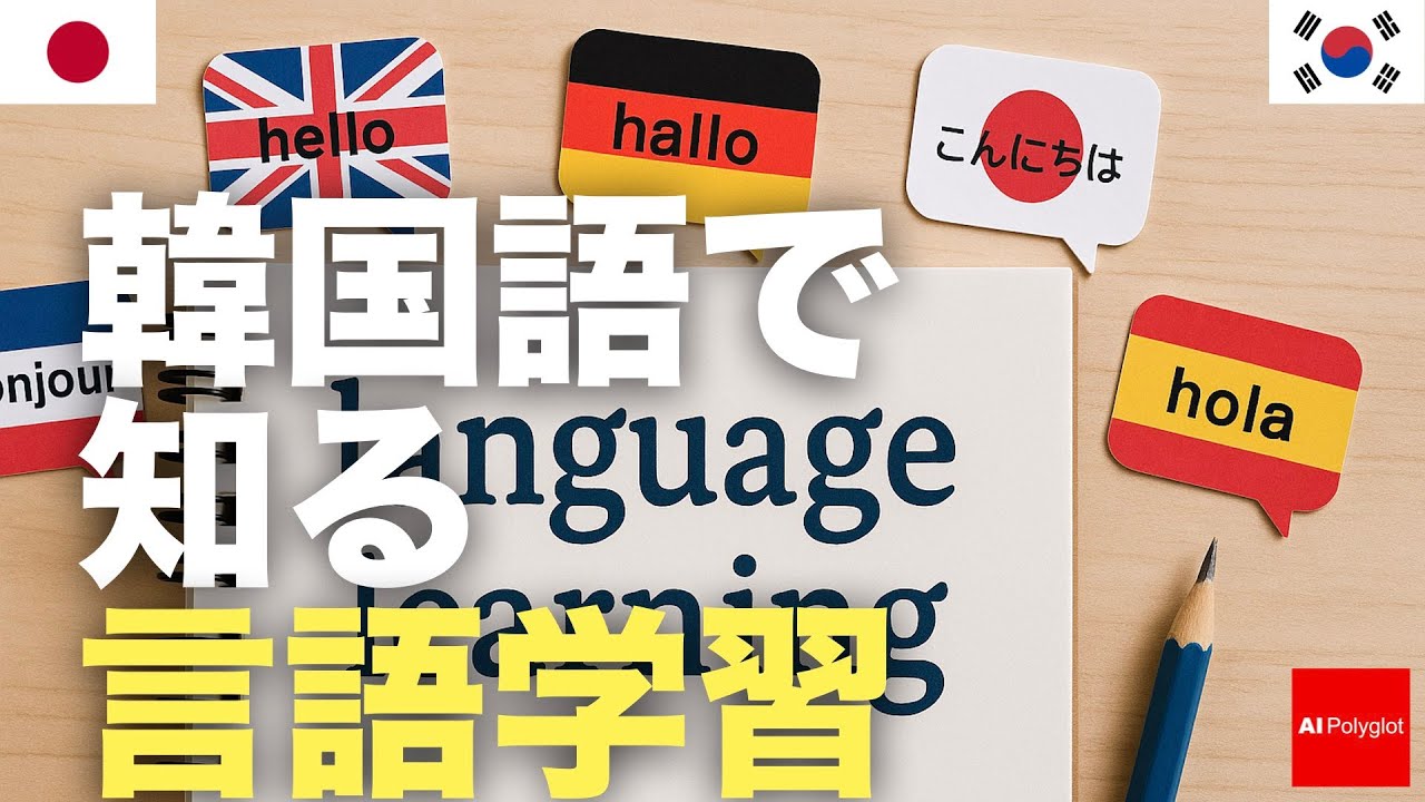 韓国語で知る言語学習 | 聞き流し | 第二外国語 | 音声学習 | リスニング練習 韓国語で知る言語学習 | 聞き流し | 第二外国語 | 音声学習 | リスニング練習