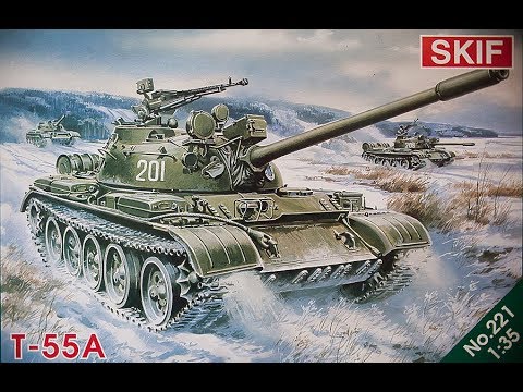 Командирский танк T-55AK 1:35 SKIF