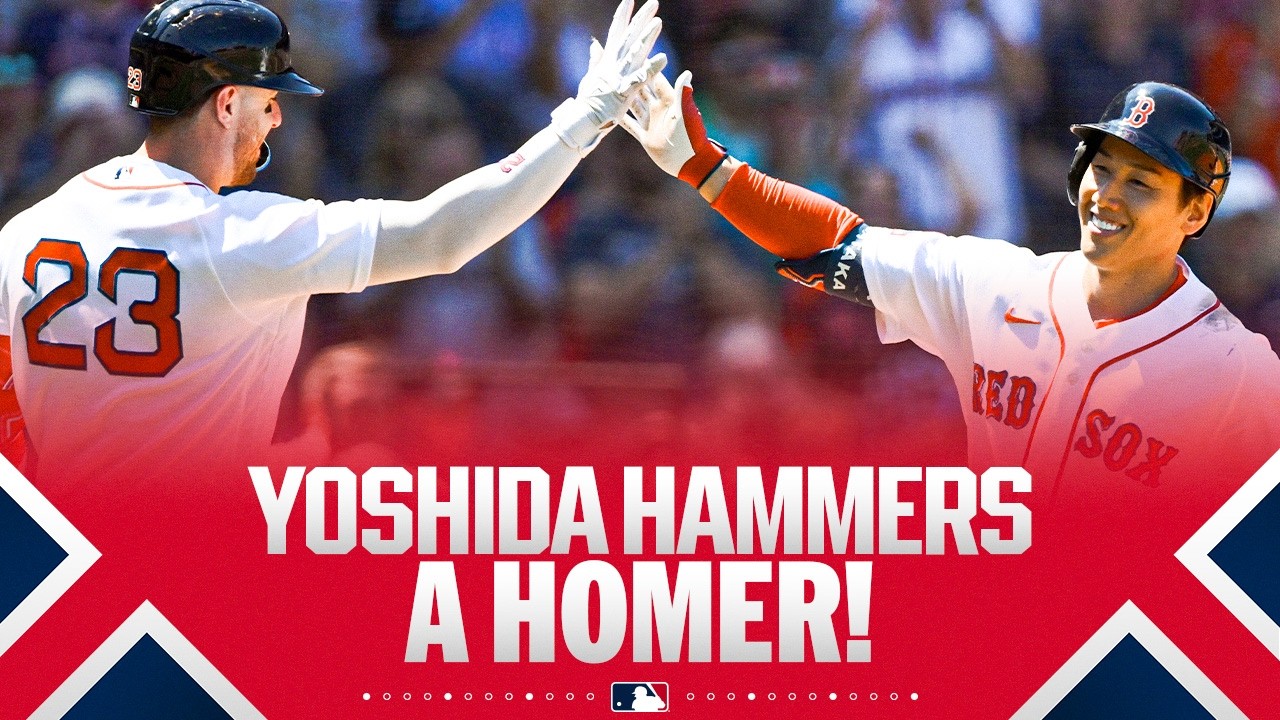 Masataka Yoshida sneaks one inside Pesky's Pole for a homer! (Red Sox going for 10 straight wins)