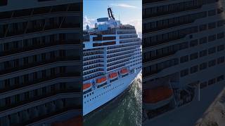 MSC GRANDIOSA  navio cruzeiro Brasil navio santos @cruzeiros2025 google  2025 drone #shorts