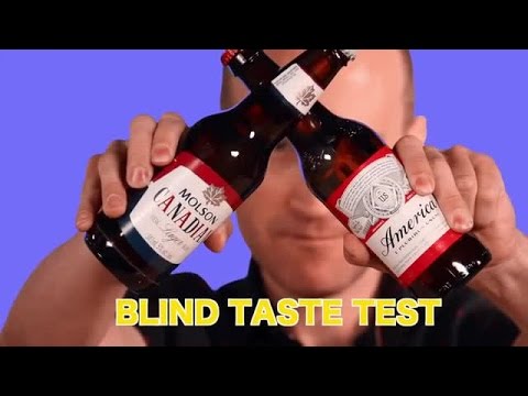 A beer brawl taste test: Budweiser America VS. Molson Canadian