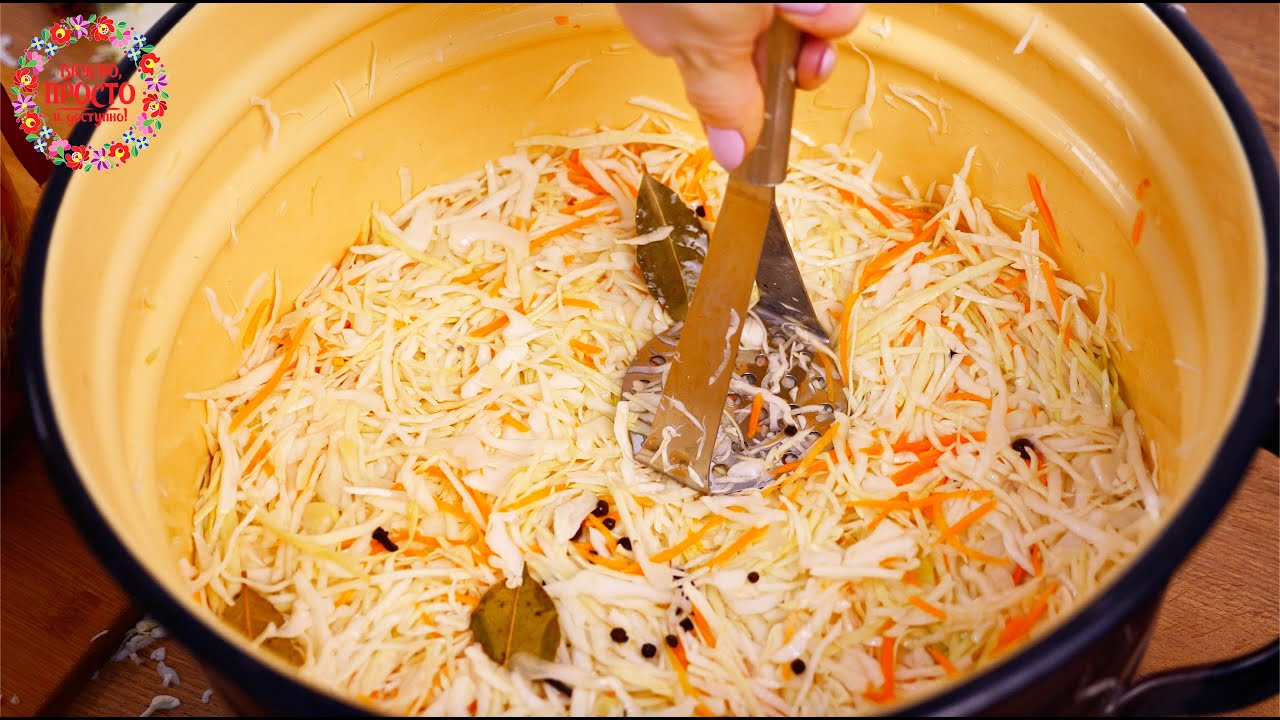 Быстрая Маринованная Капуста! Самый вкусный салат Без Заморочек