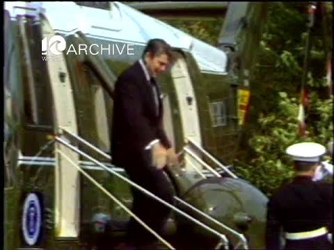 WAVY Archive: 1981 President Reagan and French President Visit Yorktown-Williamsburg