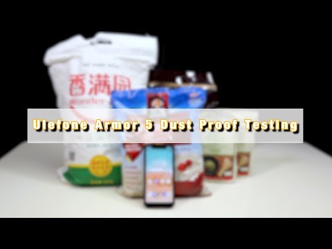 World's First Notch Screen Rugged Phone Ulefone Armor 5 Dust Proof Testing