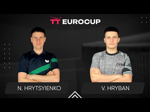 12:30 Nazarii Hrytsyienko - Vadym Hryban 20.05.2025 TT Euro.Cup Ukraine Elite Table 4