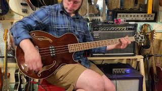Video thumbnail for 2000s Ibanez Artcore AGB-140 semihollow electric bass guitar by Jake Wildwood & Co