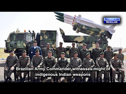 Brazilian Army Commander witnesses might of indigenous Indian weapons