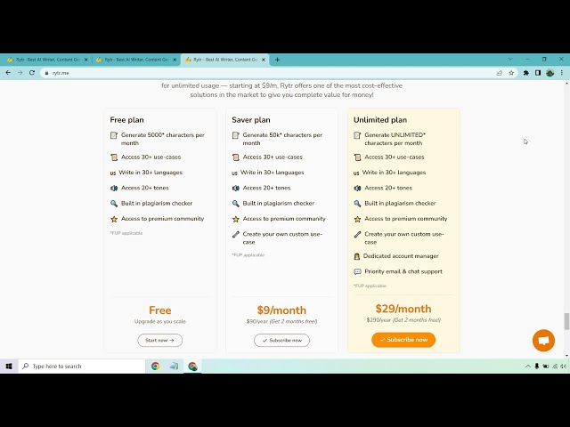 Rytr Screenshot [09:15] - Video Keyframe Teardown