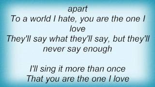 Jon Mclaughlin - You Are The One I Love Lyrics