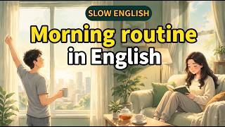 How to describe your Morning routine in English | English listening and speaking practice (A1-A2)