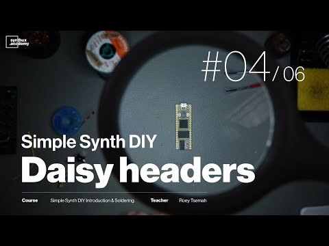 Simple Synth DIY Course Les 04/06 - Soldering the Daisy Seed male headers