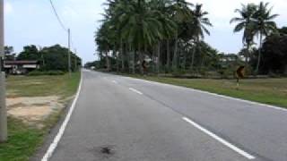 preview picture of video 'Village road along East Coast II, Malaysia'