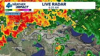 Weather Impact Alert: Heavy rain this morning