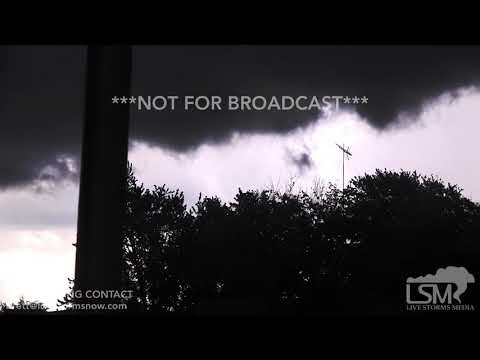 06-19-2018 Abingdon, IL - Supercell Thunderstorm, Wall Cloud, Rotation, High Winds