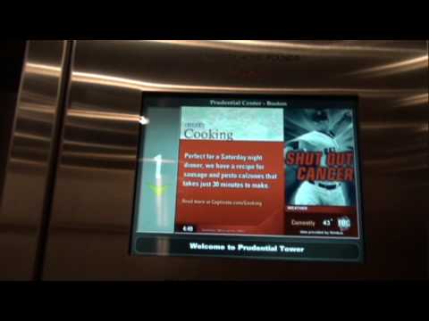 Otis High Speed Traction Elevators at the Prudential Tower (HD!)
