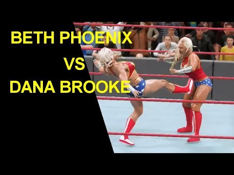 WWE 2K18 Wonder Woman Match - Beth Phoenix vs Dana Brooke