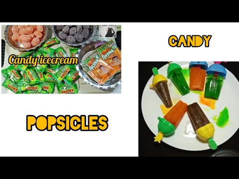 instant candy icecream - gola/ chuski   how to make candy popsicle yummy |  @Cookwithshabina