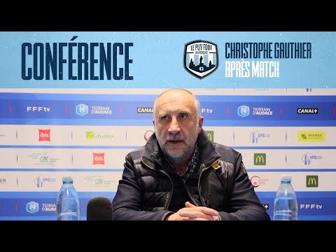 J13 - Christophe Gauthier, Président (conférence de presse après match FBBP 01 - 0-2)