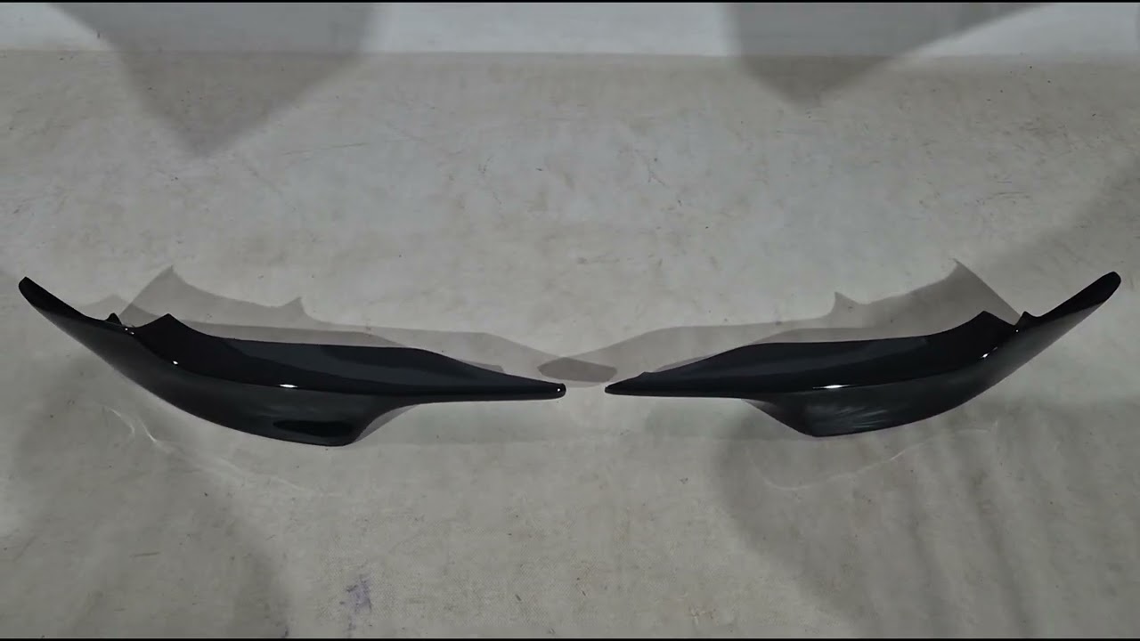 BMW 3 серія E92/E93 2006-2013 рр. Передня Lip накладка DPT (для M-Sport 2006-2010, чорний глянець) Video 1