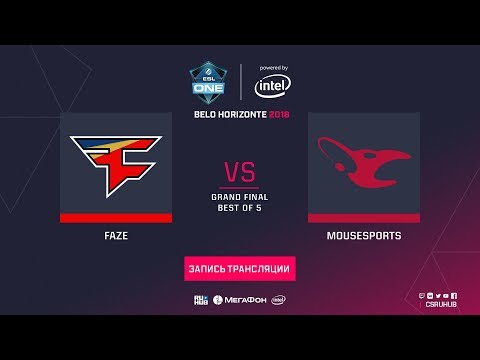 FaZe vs mousesports - ESL One Belo Horizonte - GRAND FINAL - map1 - de_inferno [CrystalMay, Enkanis]