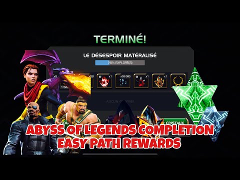 ABYSS OF LEGENDS EASY PATH COMPLETION REWARDS | MARVEL CONTEST OF CHAMPIONS