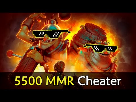 5500 MMR cheater Techies with multiple scripts/cheats/hacks