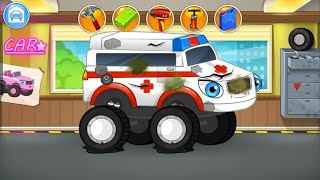 Let's Play • Naprawa pojazdów: Monster Truck • Pojazdy, auta, samochody, bajki, Gry dla dzieci