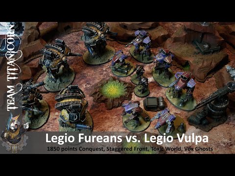 Legio Fureans vs Legio Vulpa- 1850 Points Adeptus Titanicus Battlereport/Full Gameplay [engl./HD]